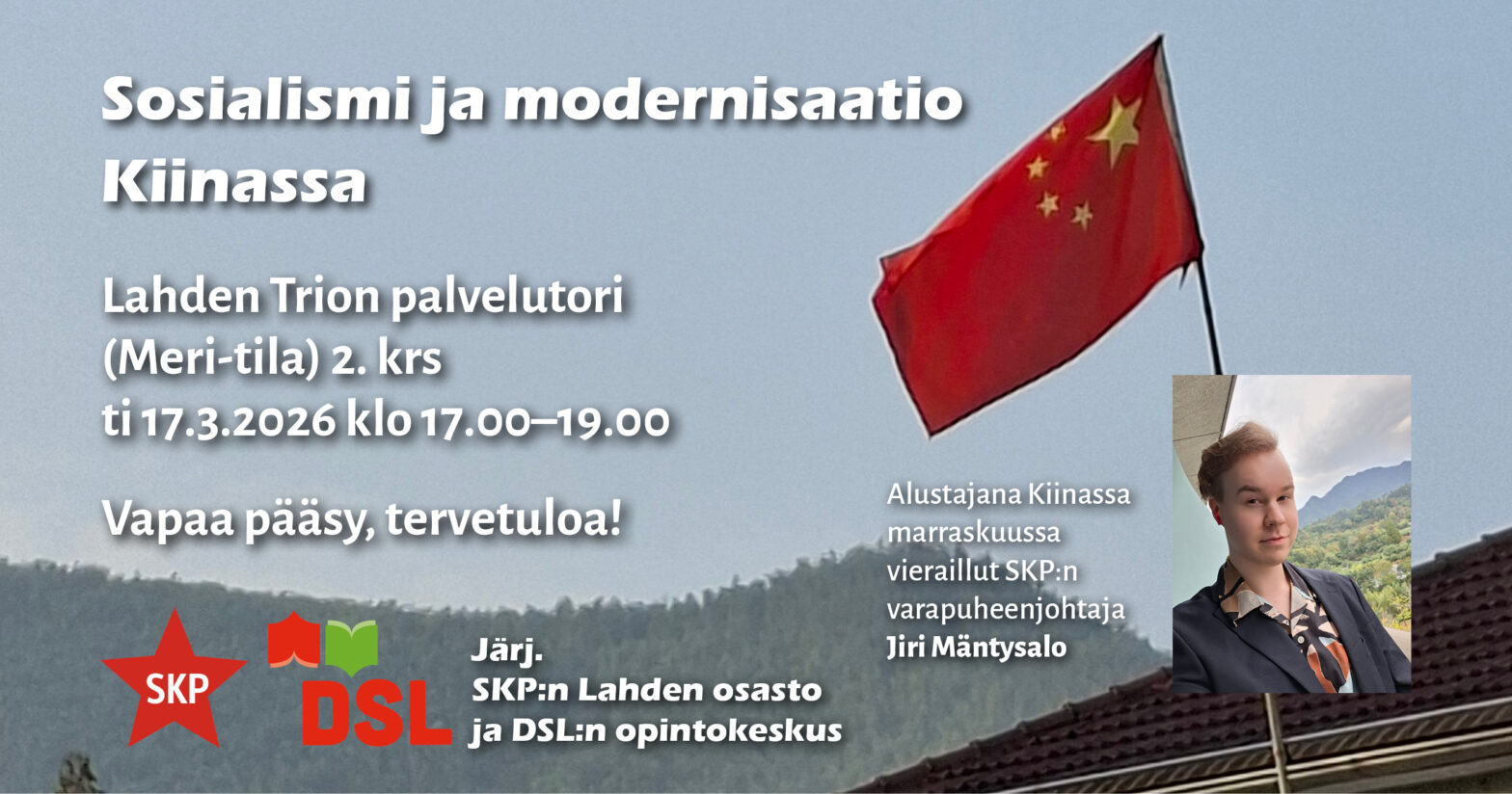Sosialismi ja modernisaatio Kiinassa – Lahti 17.3.