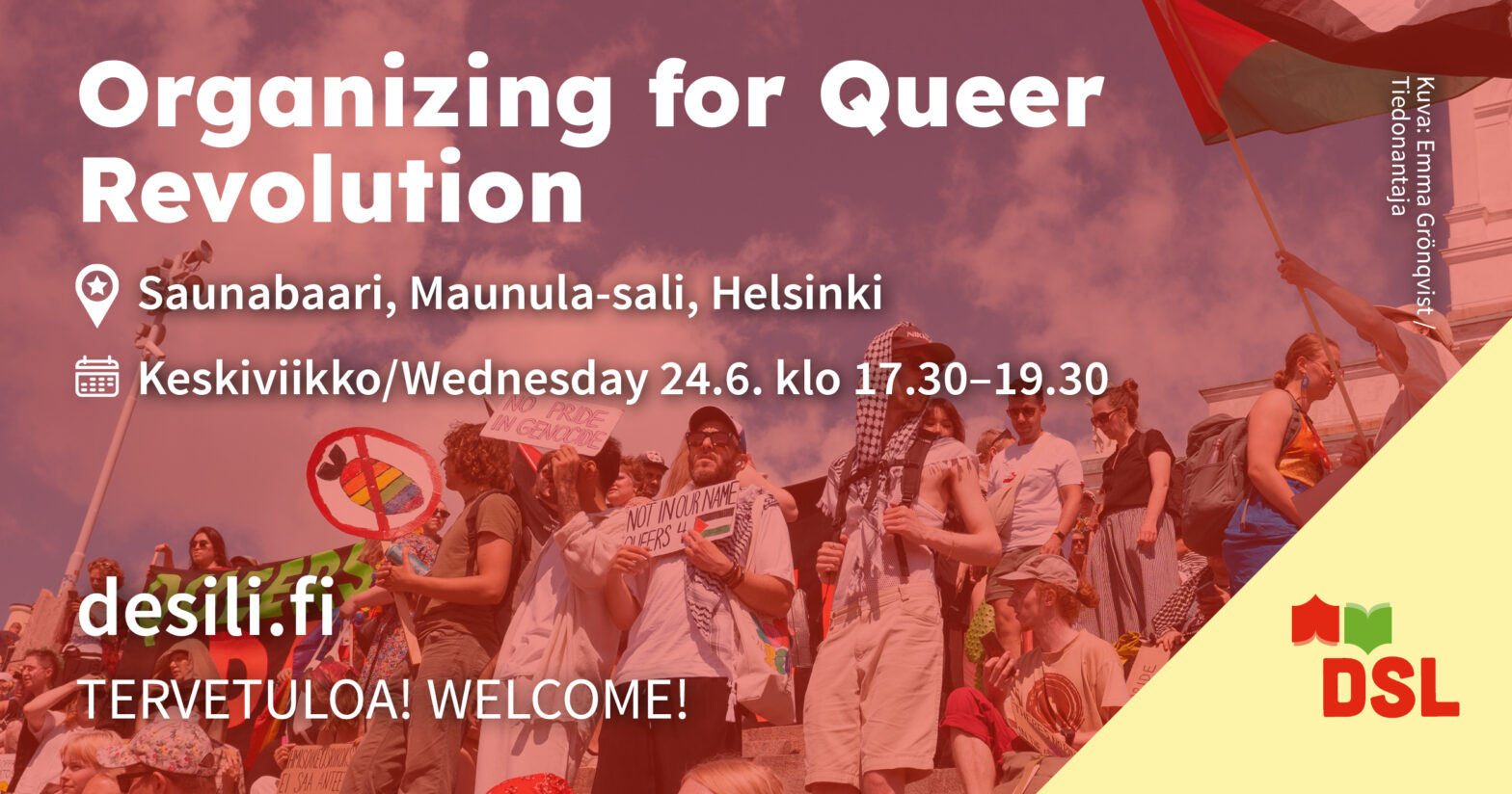 Organizing for Queer Revolution – Pride event in Helsinki on 24th June