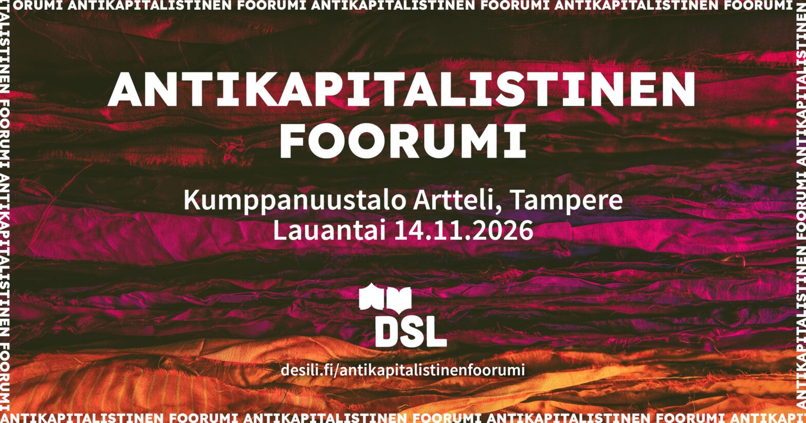 Antikapitalistinen foorumi tulossa Tampereella 14.11.
