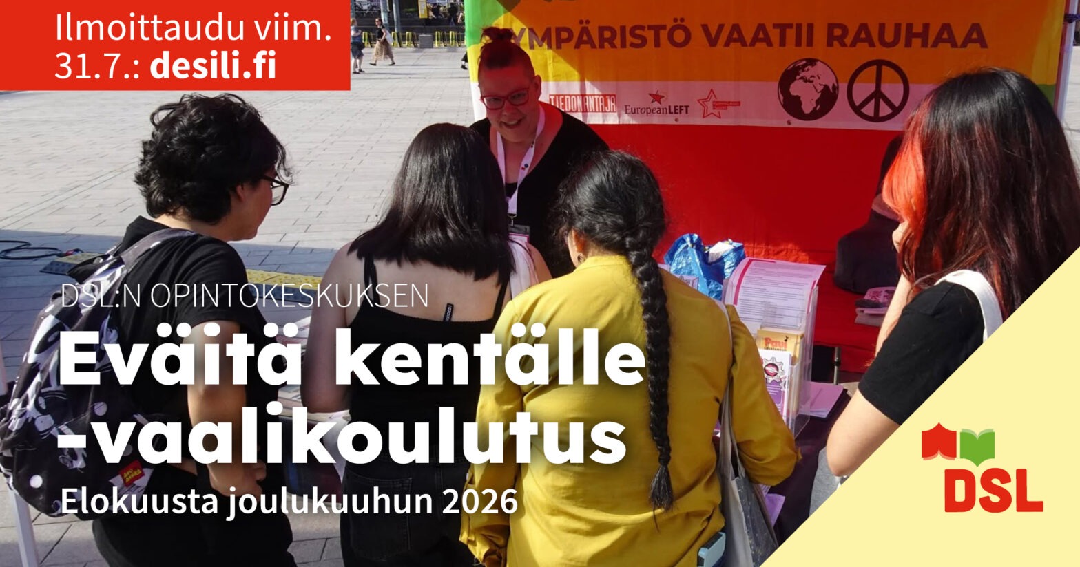 11.8. käynnistyvä Eväitä kentälle -koulutus tarjoaa työkaluja vaalikampanjaan