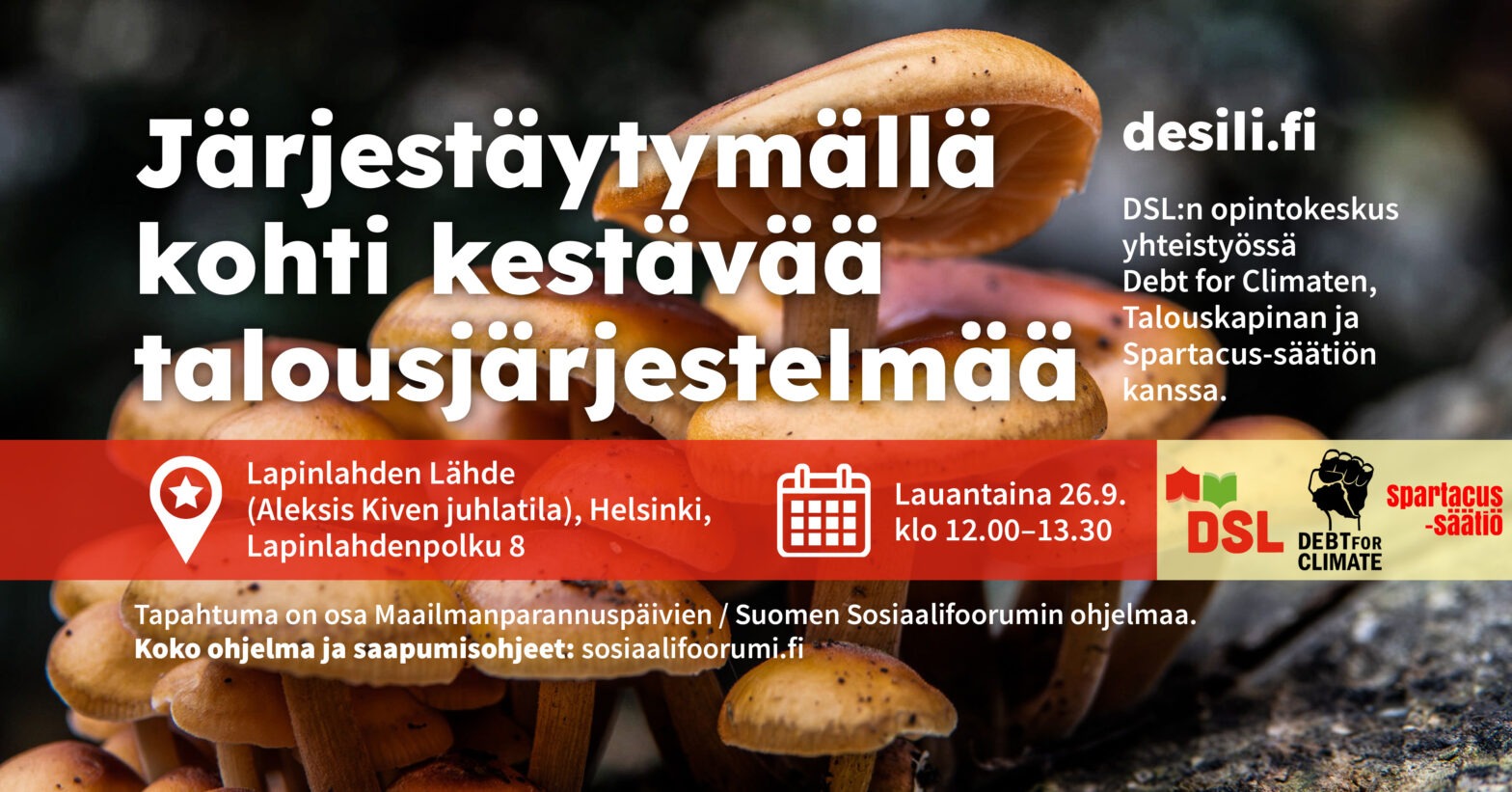Järjestäytymällä kohti kestävää talousjärjestelmää 26.9.